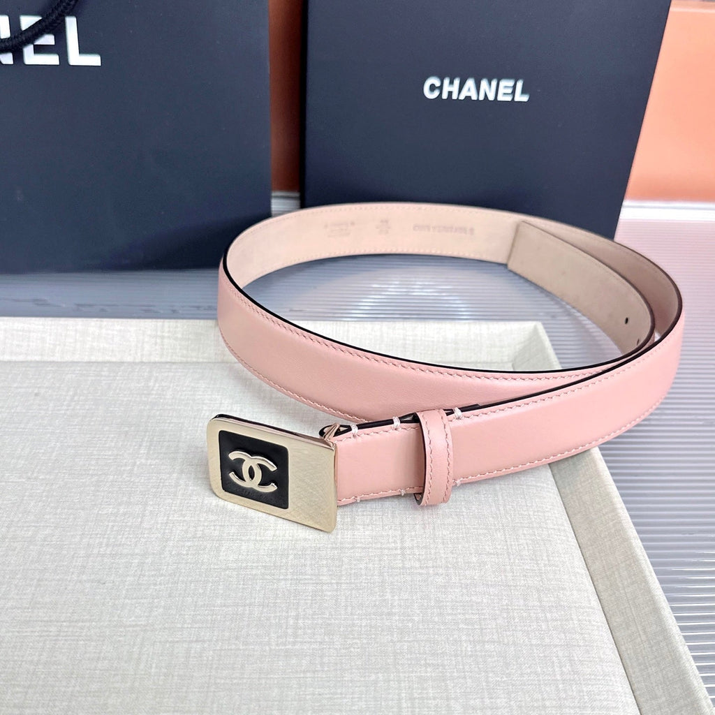 CC 3.0cm Belt Light Pink Lambskin 209361